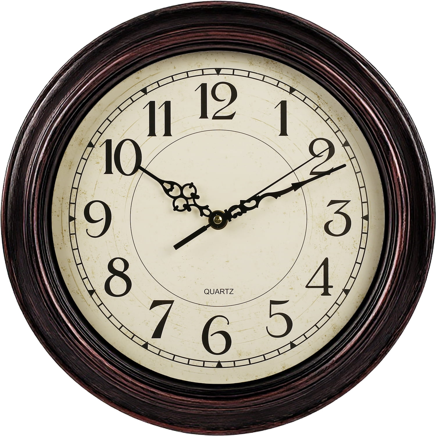 Behome 12 Inch Wall Clock, Silent Non Ticking Classic Battery Operated Clocks, Large Decorative