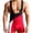 #0348-Black, variant on Men Color Block High Stretch Quick Dry Wrestling Singlet Sleeveless Bodysuit Tight Athletic Unitard Shorts Red XL Gift