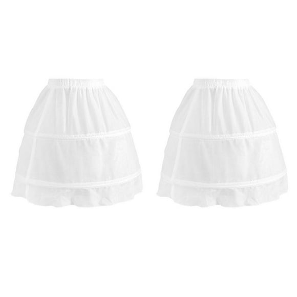 2x Enaguas para Niños, Enaguas Cortas de Crinolina con Aro para Niña de /formal Yuyangstore Crinolina de tul corto para niñas