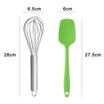 thumbnail image 2 of Juego de utensilios de cocina de silicona 2 uds, cuchara de espátula antiadherente para utensilios de cocina antiadherentes resistentes al calor, 2 of 5