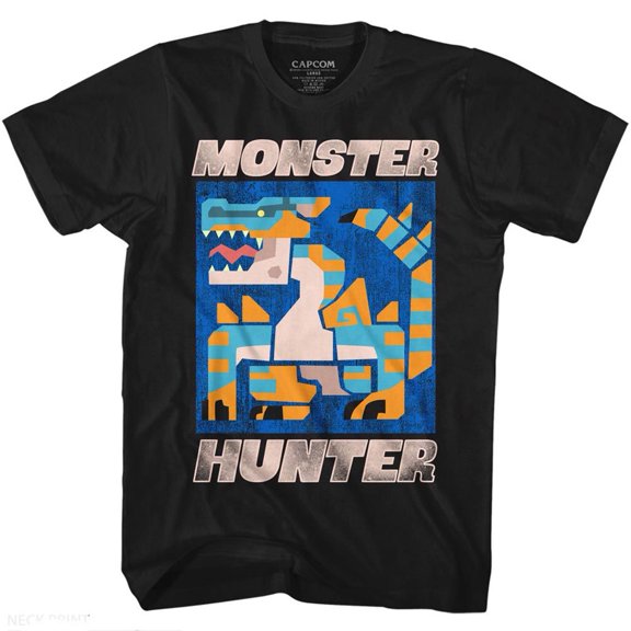 Monster Hunter Scray Black Adult T-Shirt 4Xlt