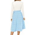 thumbnail image 5 of UVN Fall Dresses for Women Long Sleeve Crewneck Ribbed Casual Dress Ladies Floral Print Midi Dresses with Pockets, 5 of 9