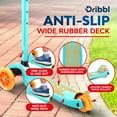 thumbnail image 6 of Dribbl 3-Wheel Kids Scooter - Lean-to-Steer Technology, Adjustable Height Handlebar, Wide Deck, Scooter for Boys & Girls Ages 2+Light Blue & Orange, 6 of 6