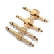 thumbnail image 1 of FENGGUIQU 4Ud Adaptadores Rectos Y En Z Para Pedal De Guitarra Efectos Color Dorado Metal, 1 of 8