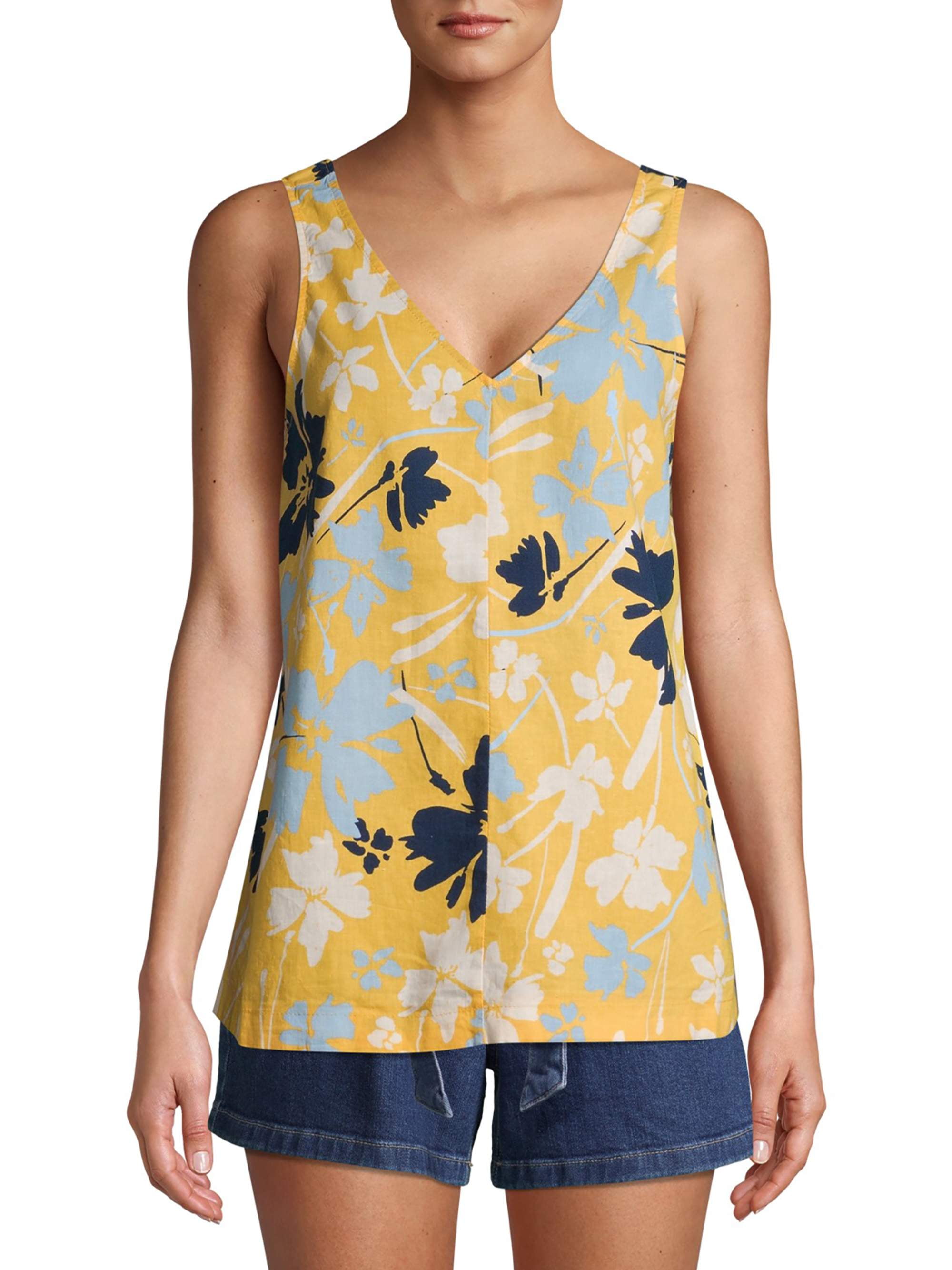 Time and Tru Time and True Women's Everyday Woven Tank Top Walmart