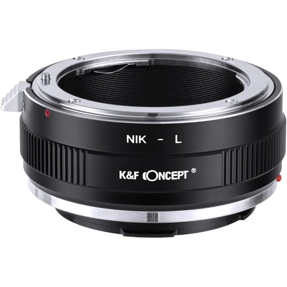 K&F CONCEPT Lens Mount Adapter NIK-L Manual Focus Compatible with Nikon F Lens to L Mount Camera Body