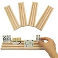 thumbnail image 2 of Premium Domino Racks/Trays Set of 4 - Tile Holders for Mexican Train, Chickenfoot and Other Domino Games, 2 of 8