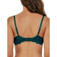 thumbnail image 4 of Deyllo Women's Lace Push Up Padded Plunge Add Cups Underwire Lift Up Bra, Green 36B, 4 of 5