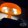 thumbnail image 2 of SUGARMOM Orange Mushroom Lamp - Retro Nesso Table Lamp with Remote That Works Up to 65ft Away - Dimmable Orange Lamp - Mid-Century 70s Funky Lamp for Desk (Orange), 2 of 5