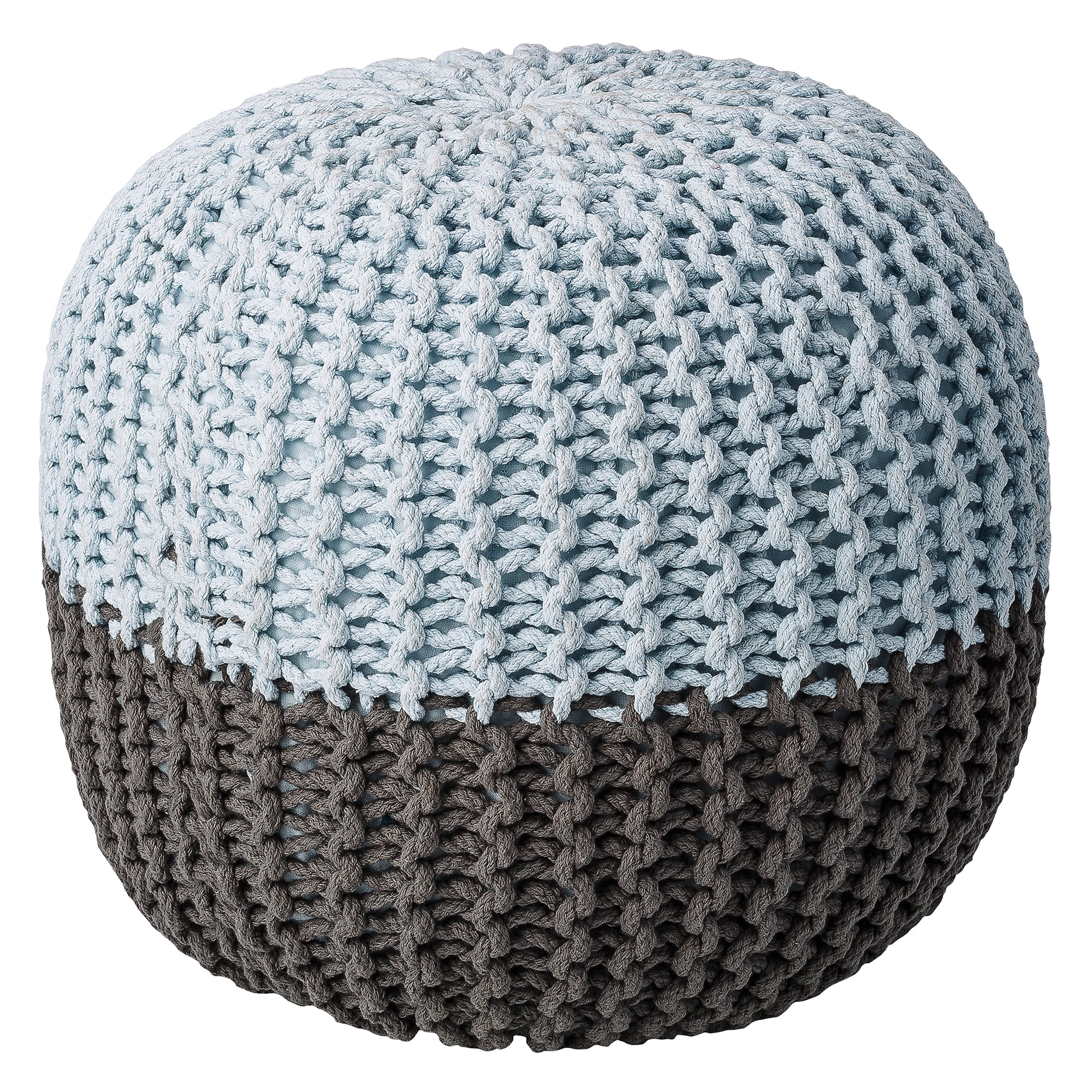 Bloomingville Round Knit Pouf