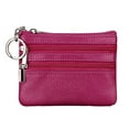 thumbnail image 1 of LHSHID Women's Leather Coin Purse Mini Pouch Change Wallet with Keychain, 1 of 4