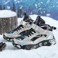 thumbnail image 2 of lnmuld Kids Boots Girls Winter High Top Thickened Warm Leather Shiny Fashionable Snow Boots Non Water Proof Girls and Boys Little Kid and Big Kid Children Cotton Shoes Size:2.5, 2 of 8