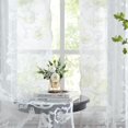 thumbnail image 1 of Juego de 2 cortinas Jubilantex de encaje floral blanco transparente, 132 x 213 cm, 1 of 7