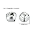 thumbnail image 2 of Jingle Bells, 1/2"(12mm) 48 Pack Small Bells for Crafts DIY Christmas, Silver Tone, 2 of 5