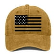 thumbnail image 2 of yunLCZ USA Flag Baseball Cap For Men Women Vintage Striped Bhutanese America Flag Snapback Hat Baseball Cap, 2 of 3