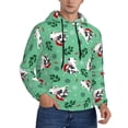 thumbnail image 2 of Sikiie Christmas French Bulldog Men's Hoodie, Essentials Hoodie, Sweatshirt, Pullover Hooded Sweatshirt for Men-Small, 2 of 7