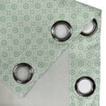 thumbnail image 4 of Ambesonne Mint Grommet Curtain, Retro Circles Geometric, 50" x 84", Seafoam Almond Green, 4 of 6