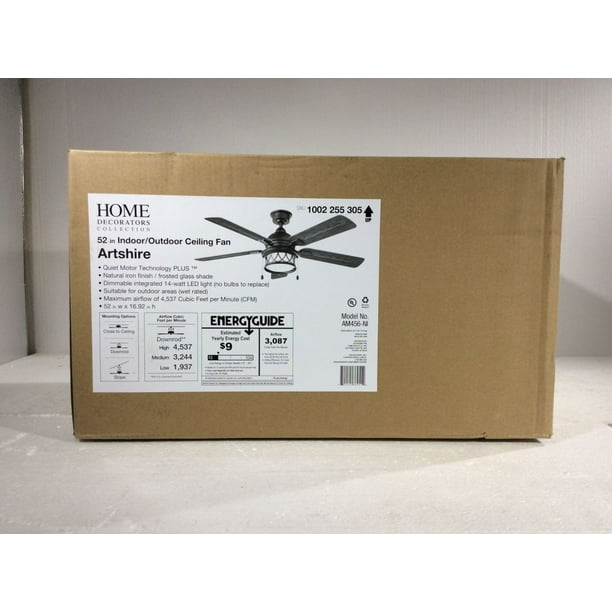 Home Decorators Collection Artshire 52 In Integrated Led Indoor Outdoor Natural Iron Ceiling Fan With Light Kit New Open Box Com - Home Decorators Collection Trudeau Home Decorators Collection Artshire 52 In Integrated Led Indoor Outdoor Natural Iron Ceiling Fan With Light Kit New Open Box Com - Home Decorators Collection Trudeau