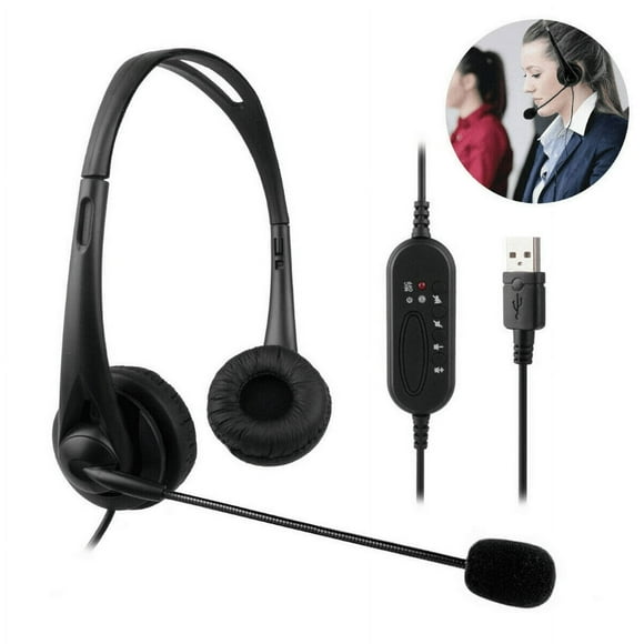 Call Center USB Headset Noise Cancelling USB Call Center Headset with Microphone
