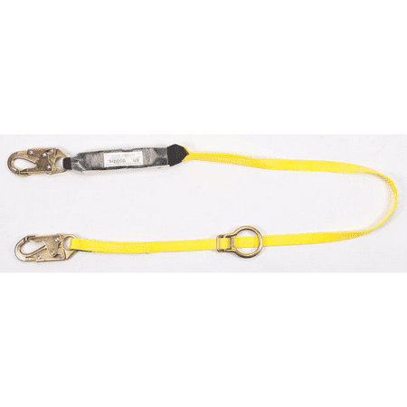 Workman Twin Leg Shock MSA 6' Workman Twin-Leg Energy-Absorbing Lanyard With 36C Snap Hook Harness And Anchorage Connections ()