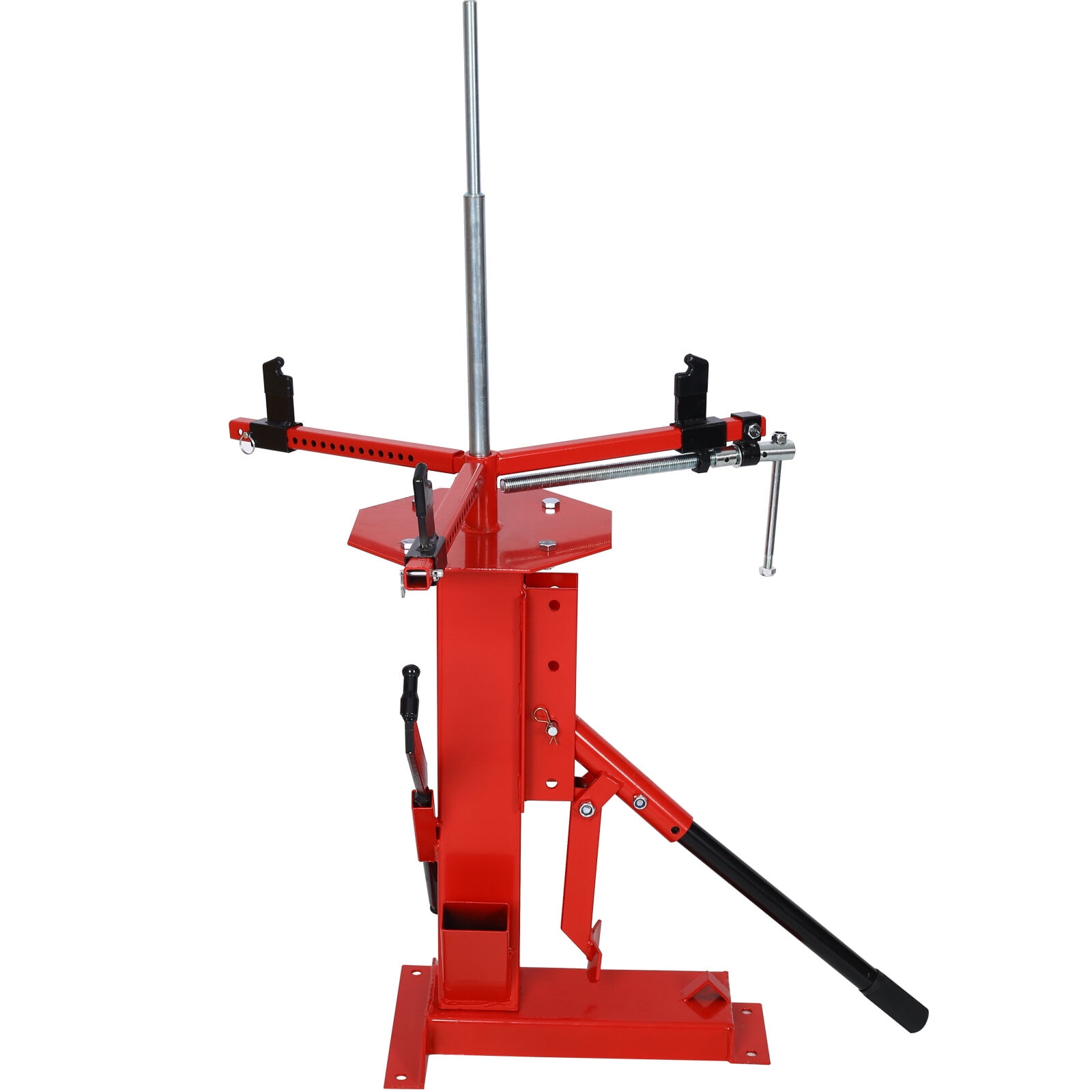 , Multi Manual Tire Changer Auto Car Tire Changer Car/Truck/Motorcycle Portable Hand Tool Tire Bead Breaker Changer 4" to 21", Red ,Steel ,