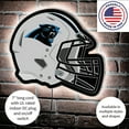 thumbnail image 5 of Carolina Panthers LED Wall Helmet, 5 of 6