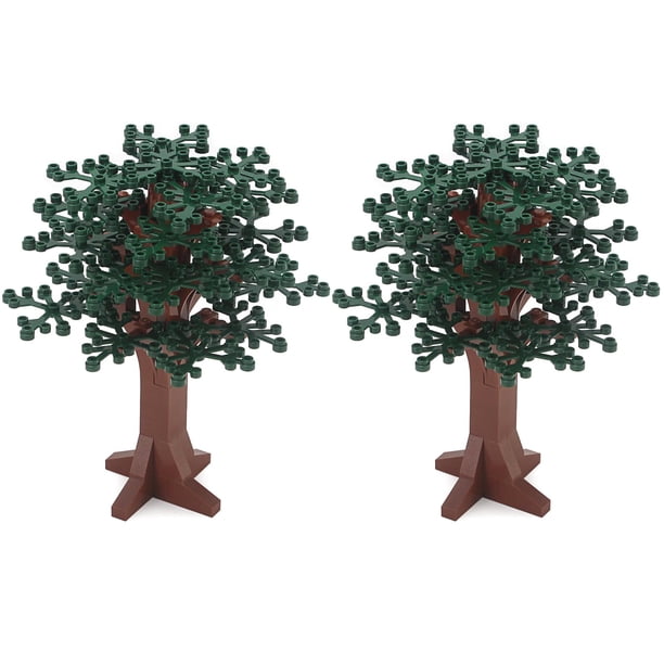 Juego de juguetes con bloques de construcción, árboles grandes, multicolores, 17 cm de alto