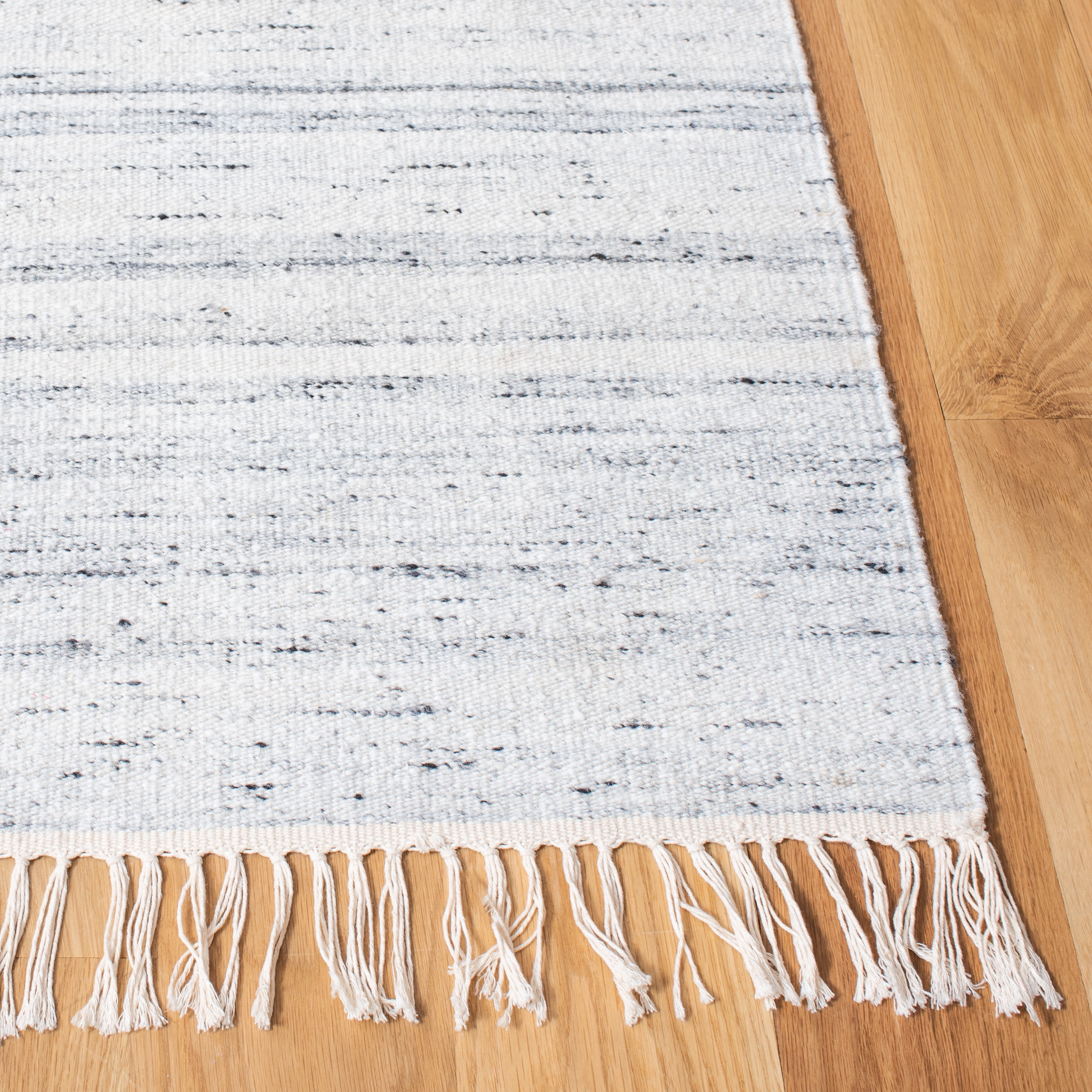 SAFAVIEH Kilim Russell Striped Area Rug, Ivory/Grey, 8' x 10'