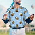 thumbnail image 6 of Daiia German Shepherd Puppy Mens Baseball Jersey Button Down Shirts Short Sleeve Sports Uniforms-X-Large, 6 of 9