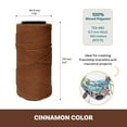 thumbnail image 3 of The Beadsmith Knot It Waxed Polyester Cord – Cinnamon Color – 0.7mm Diameter – Light Wax, 144 Meters (472 Feet) Per Spool – Make Jewelry, Macrame, Friendship Bracelets and DIY Crafts, 3 of 7