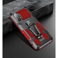 thumbnail image 4 of For Apple iPhone 14 (6.1") Hybrid Heavy Duty Protection Shockproof Defender with Belt Clip and Kickstand Dual Layer Phone Case Cover by Xpression - Red, 4 of 10