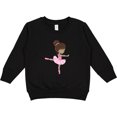 thumbnail image 2 of Inktastic African American Ballerina, Ballet Girl, Pink Tutu Toddler Sweatshirt, 2 of 4