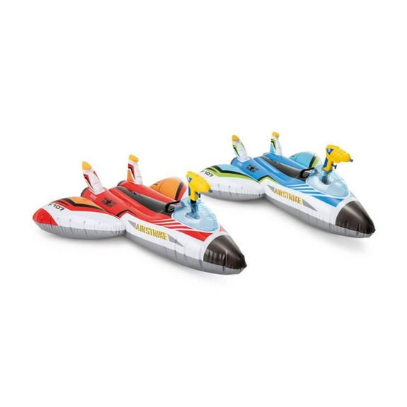 Intex Water Gun Plane Ride-On, À partir de 3 ans, Flotteur de Piscine Gonflable avec Pistolet à Eau