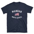 thumbnail image 1 of Mandan North Dakota Patriot Men's Cotton T-Shirt, 1 of 1