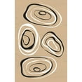 thumbnail image 2 of Aesthete 17x24 Gold Ornate Wood Framed with Double Matting Museum Art Print Titled - Water Circles Terra, 2 of 4