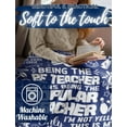 thumbnail image 3 of LHSHID Teacher Appreciation Gifts for Women Men Flannel Blanket Throws with Message for All Teachers Birthday Christmas Retirement Gift, 3 of 4