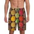 thumbnail image 2 of Rocae Spices And Herbs for Men's Soft Sleep Pajama Shorts, Waistband and Pockets, 2 of 9