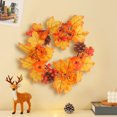 thumbnail image 6 of VerPetridure Thanksgiving Wreath for Front Door Fall Wreath Fall Decorative Wreath for Thanksgiving Decorations Indoor Outdoor Farmhouse Party Supplies, 6 of 8