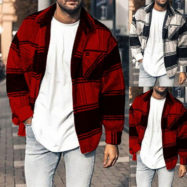 Plaid hotsell jacket men
