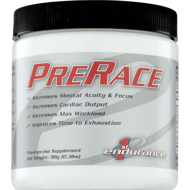 First Endurance PreRace Drink Mix Unflavored 20 Serving Canister