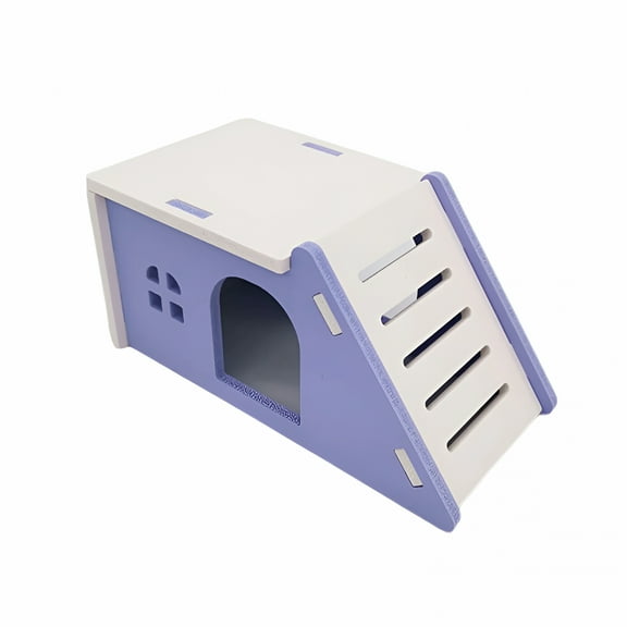 ACDANC Hamster Hideout House Wooden Living Hut Exercise Nest Toy for Mouse, Chinchilla, Rat, Gerbil and Dwarf Hamster