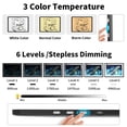 thumbnail image 3 of KOBAIBAN Magnetic A2 Light Pad, 3-Color Modes, 6-Level & Stepless Dimming, Tracing Light Board for Diamond Painting Drawing & Sketching - USB Powered, 3 of 10