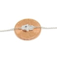 thumbnail image 5 of 14k white gold 0.09ct diamond khamsa hand Jewish necklace 18" adjustable chain, 5 of 12