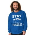 thumbnail image 5 of Stay Focused Photographer Camera Pun Sweatshirt for Men or Women Brisco Brands S, 5 of 6