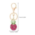 thumbnail image 4 of MRLESS Cute Fruit Keychain With Sparkling Rhinestones Multifunctional Bag Charm For Women Unique Fruit Design Keyring For Purses Backpacks, 4 of 6