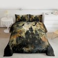 thumbnail image 2 of jejeloiu Retro Haunted House Full Size Comforter Sets,Halloween Bats Bedding Comforter Set,Horror Theme Bedding Sets For Teems,Microfiber Bedroom Decor Reversible,3-Piece, 2 of 8