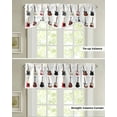 thumbnail image 5 of Electric Guitar Music Window Curtain Kitchen Cabinet Coffee Tie-Up Valance Curtain Rod Pocket Short Curtain, 5 of 6