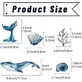 thumbnail image 2 of Glow in The Dark Under The Sea Wall Decals Glowing Ocean World Themed Wall Stickers Sea Turtle Seaweed Jellyfish Removable Wall Decor for Bathroom Bedroom Nursery Boys Room for DIY, 2 of 9