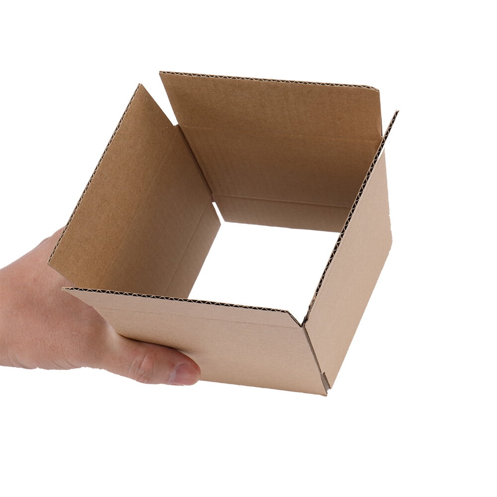 100 Packs 4x4x4 inches Cardboard Paper Boxes Mailing Packing Shipping Box Corrugated Carton for E-commerce, Storage, Shipping Small Light-Weight Items (4x4x4 inch)