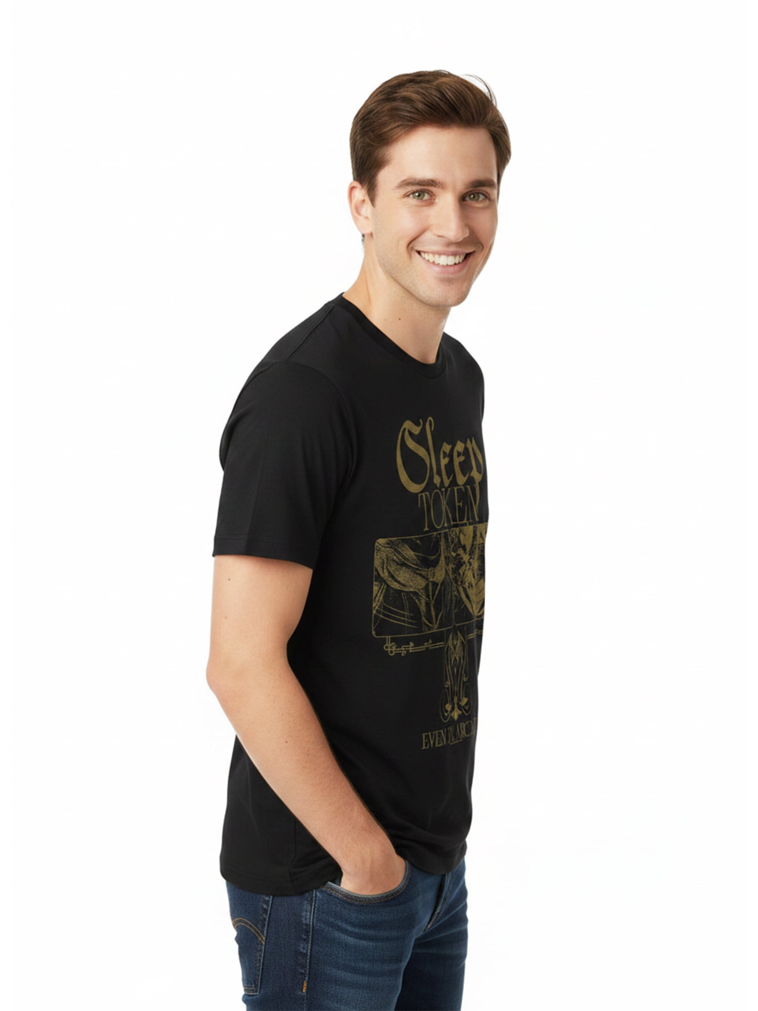 Sleep Token Men’s Graphic Short Sleeve Tee, Even in Arcadia Tour Graphic, Sizes S–3XL